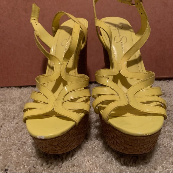 Jessica Simpson Cizal Lemon chill 8.5 platforms - Picture 12 of 15